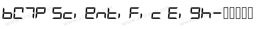 BW7p Scientific Eigh字体转换